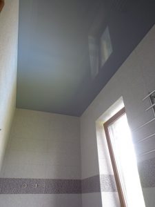 Лак 319. Натяжной потолок в ванной. / Натяжные потолки в Николаеве. /
