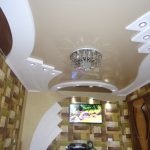 4 Натяжной потолок с гипсокартоном. Натяжные потолки в Николаеве.